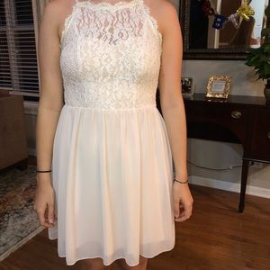 Light pink halter dress
